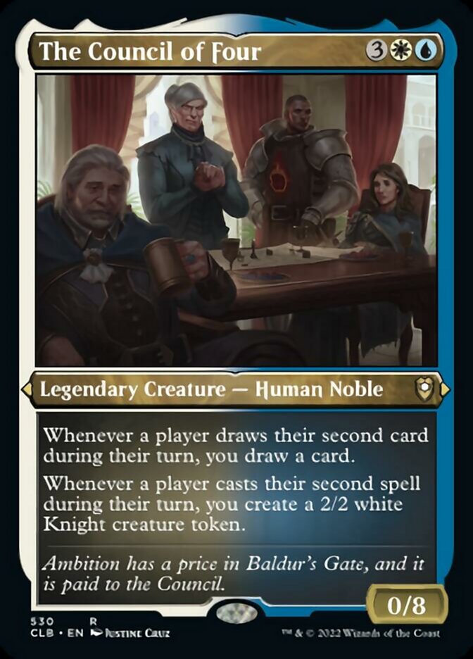 The Council of Four (Foil Etched) [Commander Legends: Battle for Baldur's Gate] Magic: The Gathering