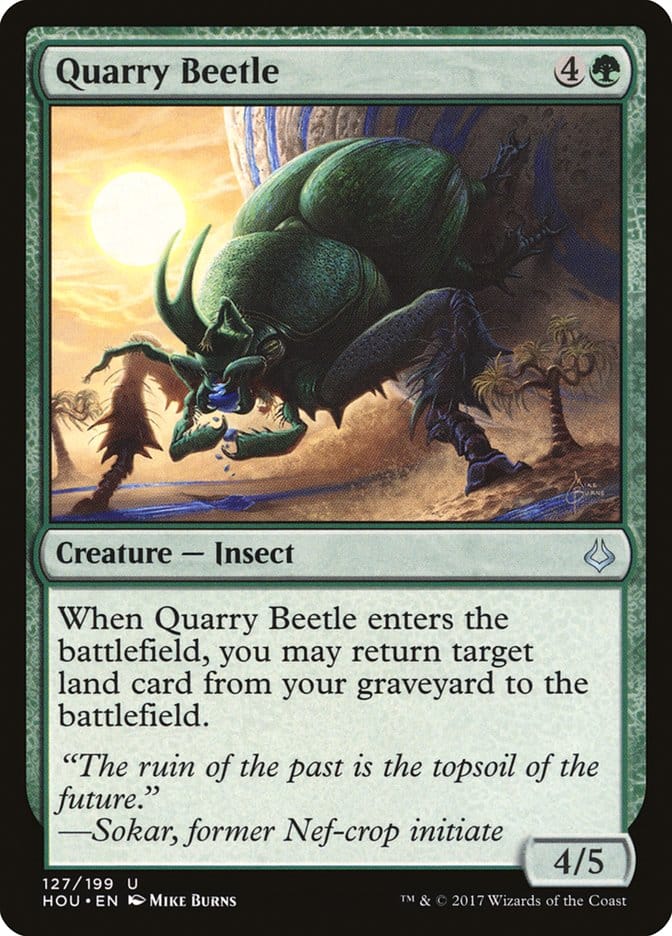 Quarry Beetle [Hour of Devastation] Magic: The Gathering