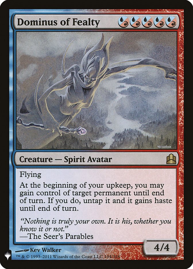 Dominus of Fealty [Mystery Booster] Magic: The Gathering