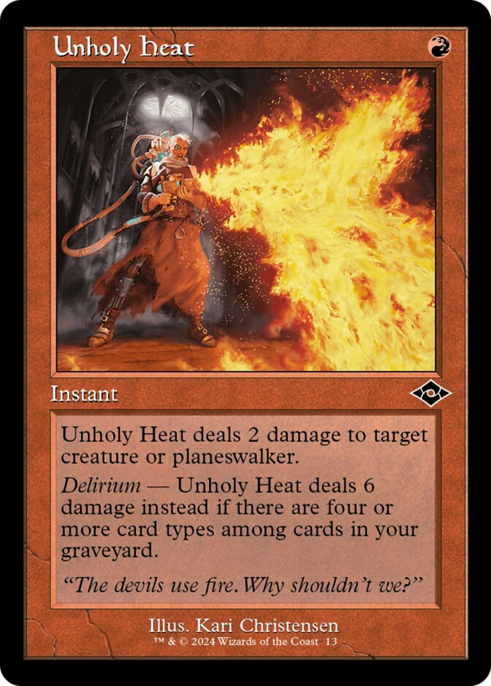 Unholy Heat (Retro) [Modern Horizons 2] Magic: The Gathering