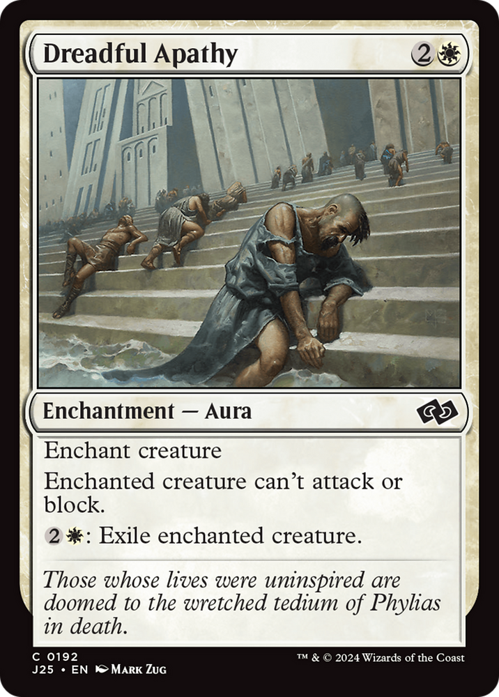Dreadful Apathy [Foundations Jumpstart] Magic: The Gathering