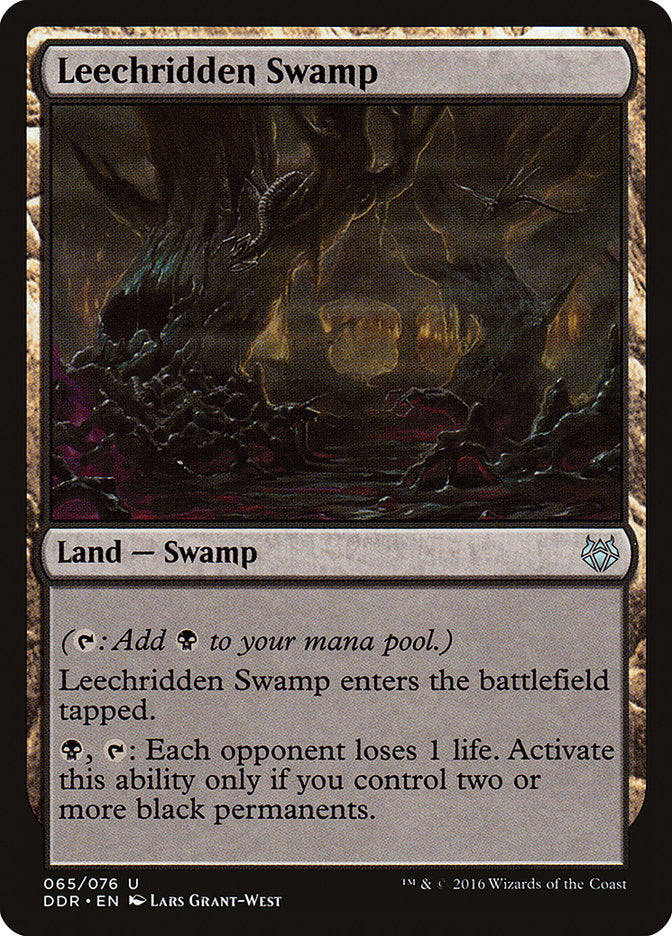 Leechridden Swamp [Duel Decks: Nissa vs. Ob Nixilis] Magic: The Gathering