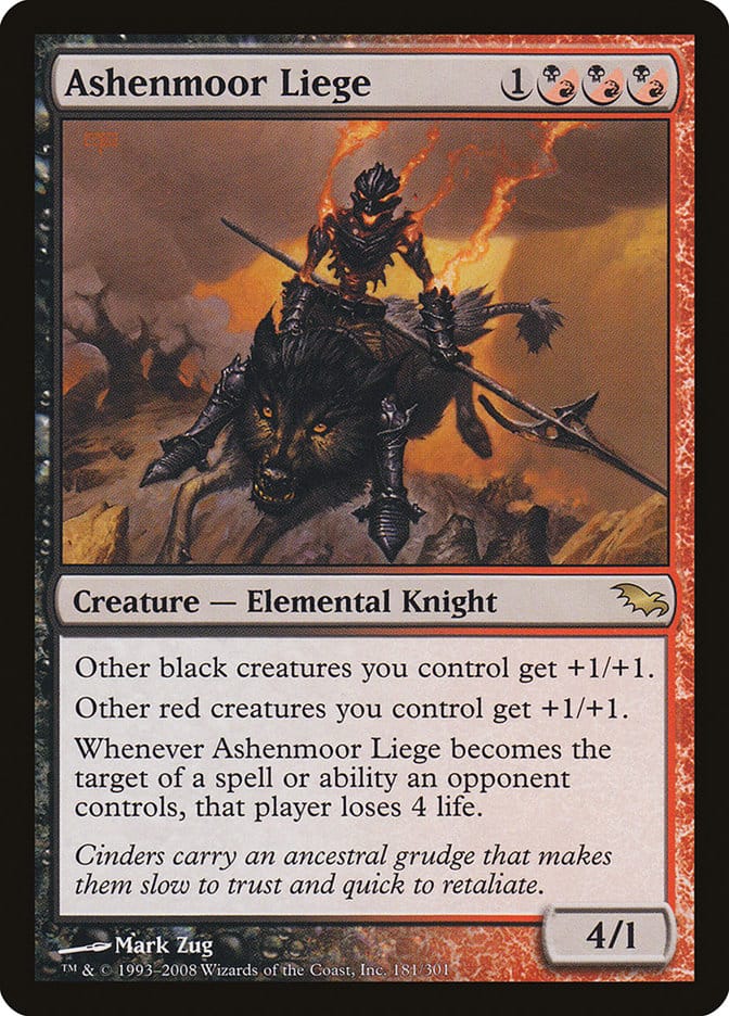 Ashenmoor Liege [Shadowmoor] Magic: The Gathering