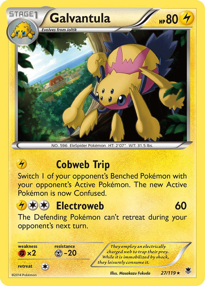Galvantula(27/119) (Theme Deck Exclusive) [XY: Phantom Forces] Pokémon