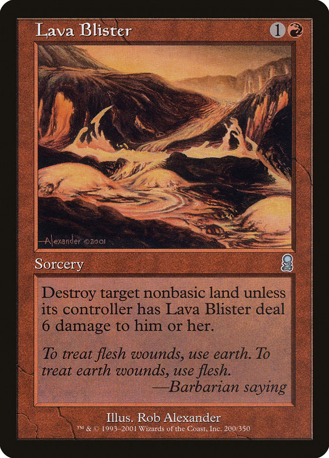 Lava Blister [Odyssey] Magic: The Gathering