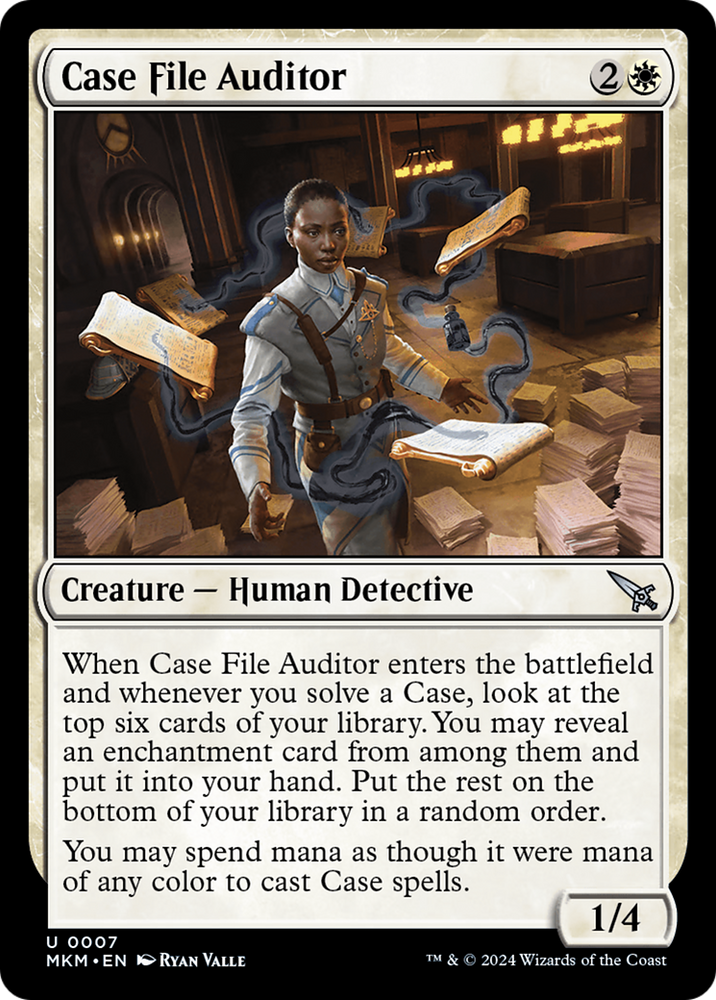 Case File Auditor (Black) [Murders at Karlov Manor] Magic: The Gathering