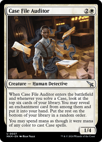 Case File Auditor (Black) [Murders at Karlov Manor] Magic: The Gathering