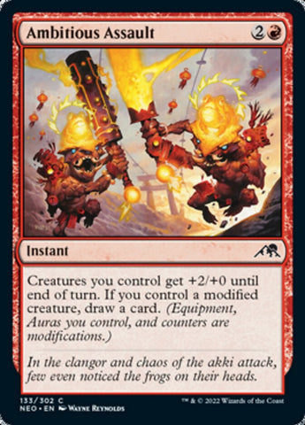 Ambitious Assault [Kamigawa: Neon Dynasty] Magic: The Gathering