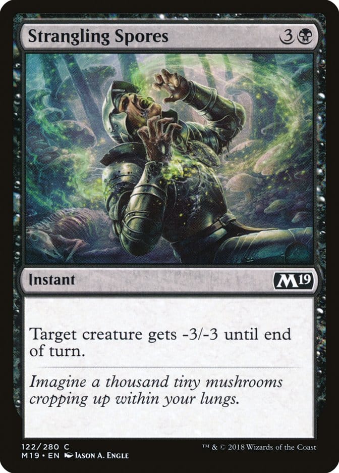Strangling Spores [Core Set 2019] Magic: The Gathering