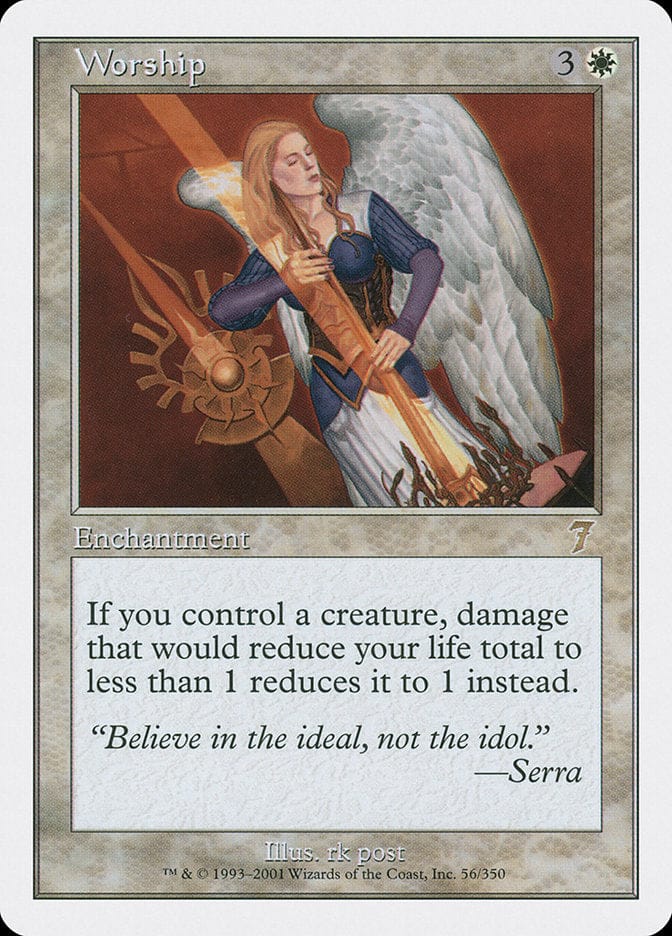 Worship [Seventh Edition] Magic: The Gathering