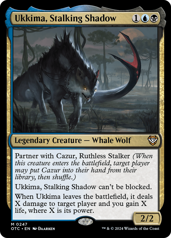 Ukkima, Stalking Shadow [Outlaws of Thunder Junction Commander] Magic: The Gathering