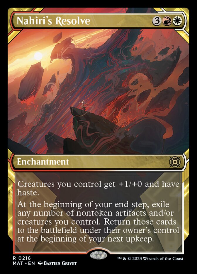 Nahiri's Resolve (Showcase Halo Foil) [March of the Machine: The Aftermath] Magic: The Gathering