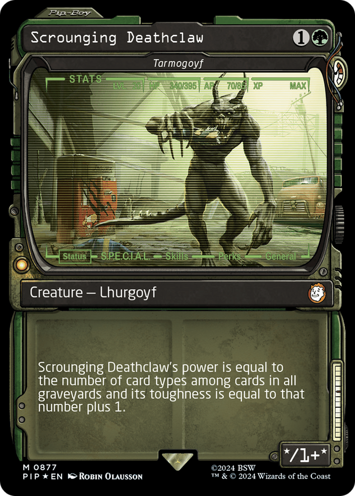 Scrounging Deathclaw - Tarmogoyf (Showcase) (Surge Foil) [Fallout] Magic: The Gathering