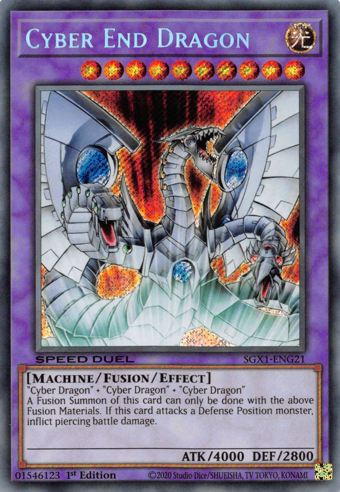 Cyber End Dragon [SGX1-ENG21] Secret Rare - Yugioh Cards For Your TCG Needs!