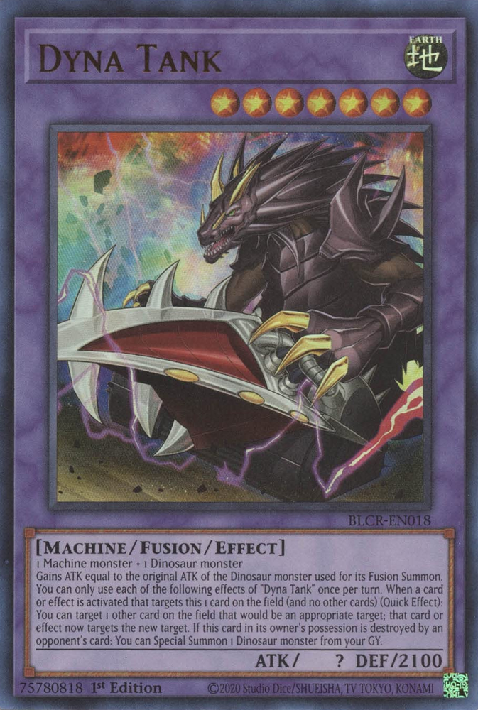 Dyna Tank [BLCR-EN018] Ultra Rare - Yugioh Cards For Your TCG Needs!