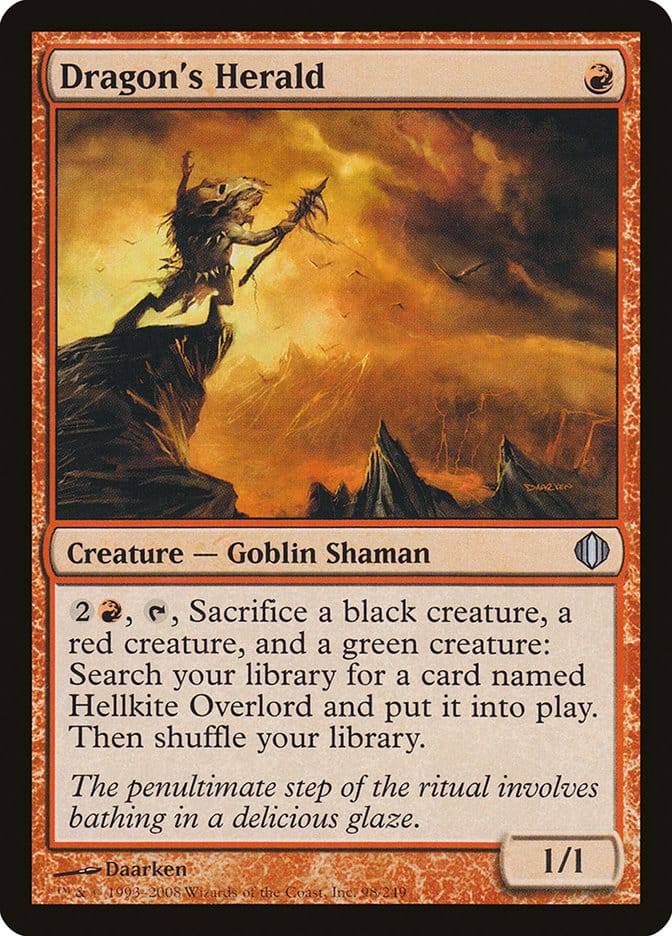 Dragon's Herald [Shards of Alara] Magic: The Gathering