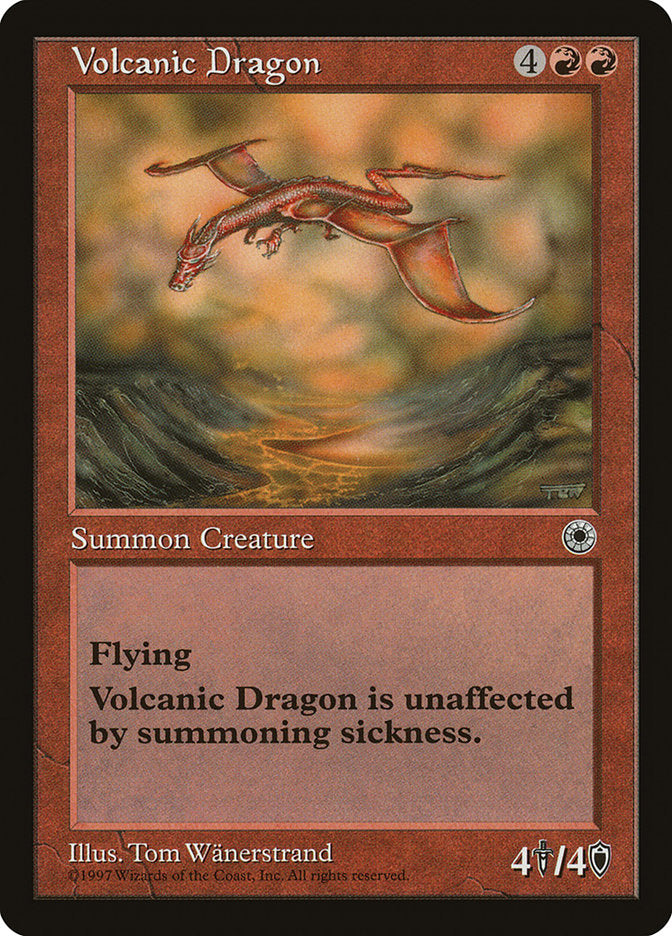 Volcanic Dragon [Portal] Magic: The Gathering