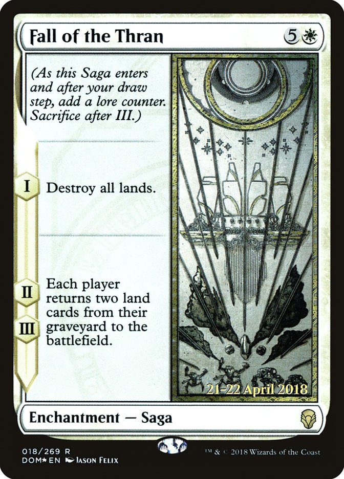 Fall of the Thran [Dominaria Prerelease Promos] Magic: The Gathering