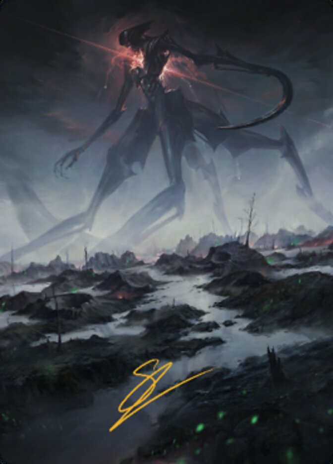 Swamp (1) Art Card (Gold-Stamped Signature) [The Brothers' War Art Series] Magic: The Gathering