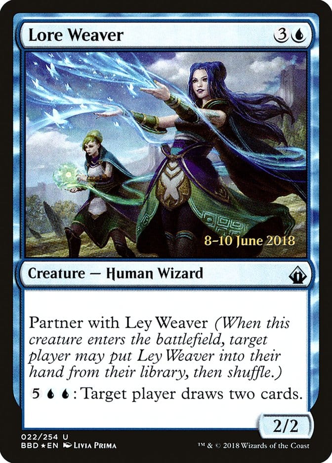 Lore Weaver [Battlebond Prerelease Promos] Magic: The Gathering