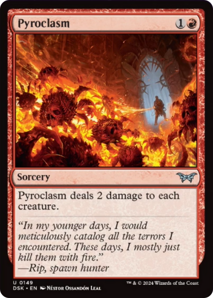 Pyroclasm [Duskmourn: House of Horror] Magic: The Gathering