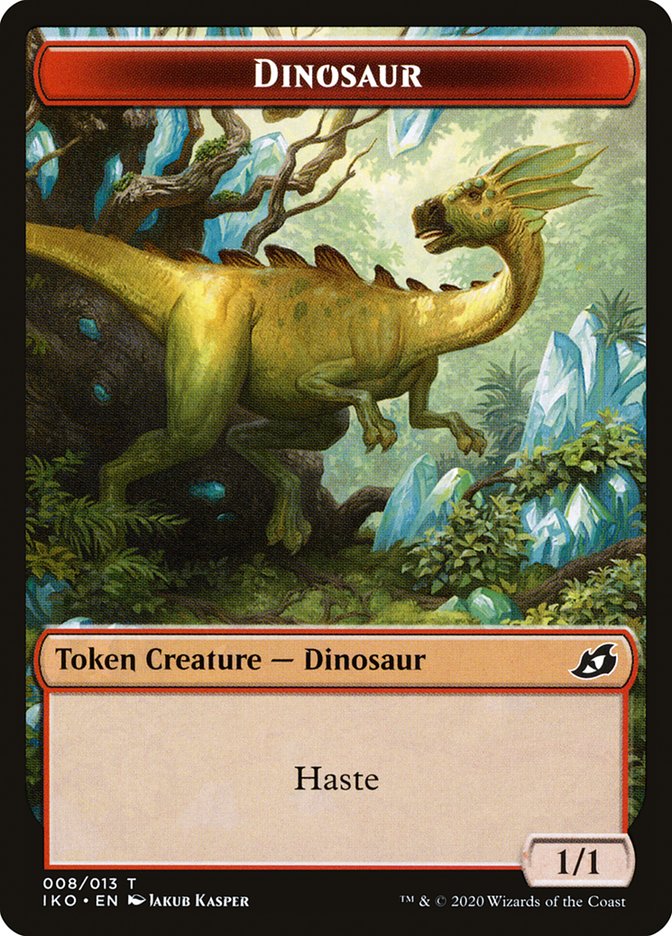 Dinosaur Token [Ikoria: Lair of Behemoths Tokens] Magic: The Gathering