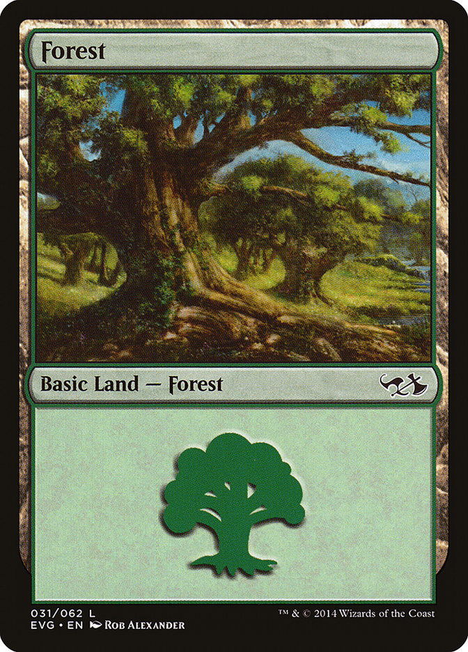 Forest (31) (Elves vs. Goblins) [Duel Decks Anthology] Magic: The Gathering