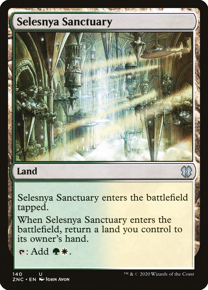 Selesnya Sanctuary [Zendikar Rising Commander] Magic: The Gathering