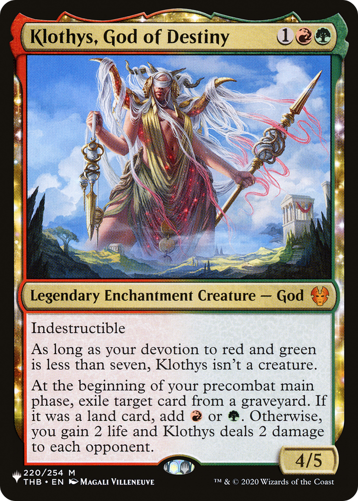Klothys, God of Destiny [The List] Magic: The Gathering