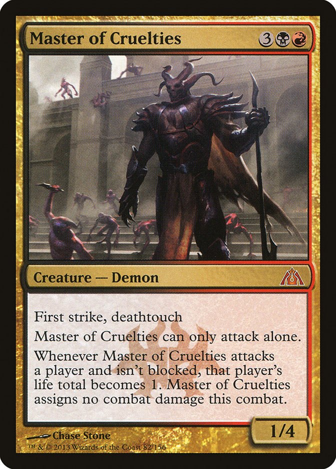 Master of Cruelties [Dragon's Maze] Magic: The Gathering