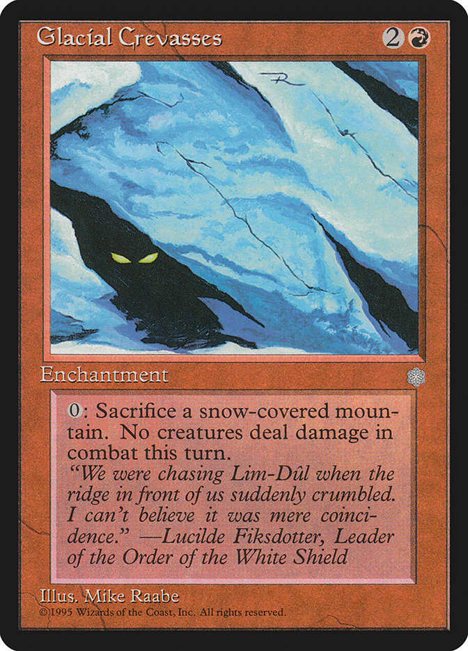 Glacial Crevasses [Ice Age] Magic: The Gathering
