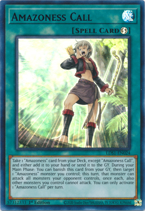 Amazoness Call (Purple) [LDS1-EN024] Ultra Rare - Yugioh Cards For Your TCG Needs!