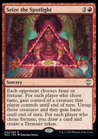 Seize the Spotlight (Promo Pack) [Streets of New Capenna Commander Promos] Magic: The Gathering