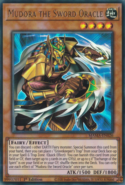 Mudora the Sword Oracle [MAMA-EN026] Ultra Rare - Yugioh Cards For Your TCG Needs!