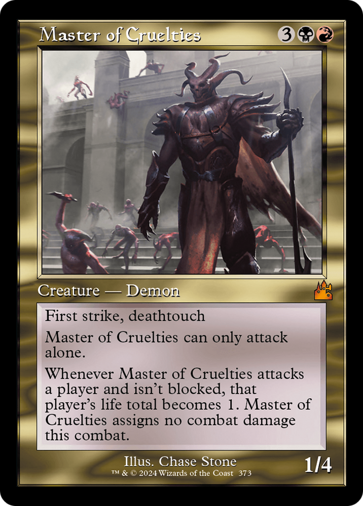 Master of Cruelties (Retro Frame) [Ravnica Remastered] Magic: The Gathering