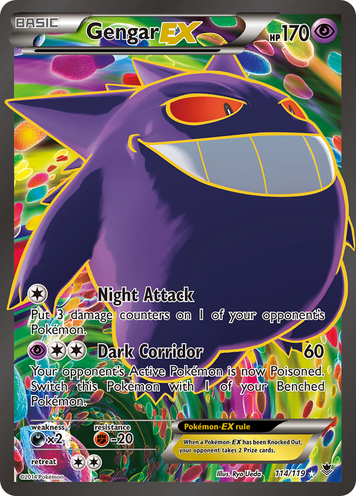 Gengar EX (114/119) [XY: Phantom Forces] Pokémon