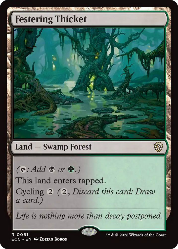 Festering Thicket [Lorwyn Eclipsed Commander] Magic: The Gathering