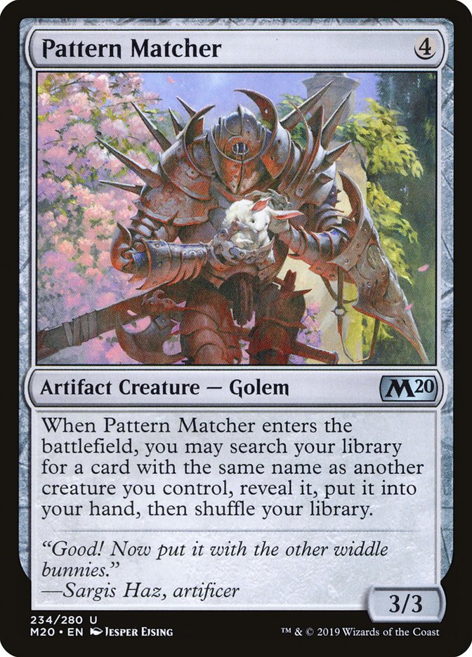 Pattern Matcher [Core Set 2020] Magic: The Gathering