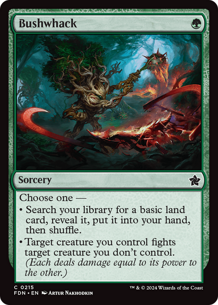 Bushwhack [Foundations] Magic: The Gathering