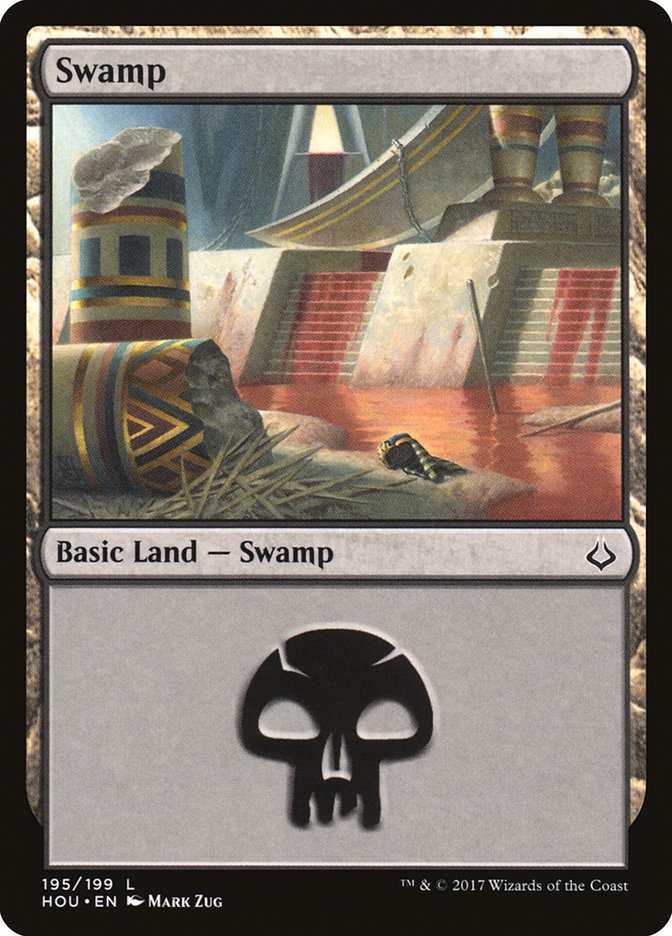 Swamp (195) [Hour of Devastation] Magic: The Gathering