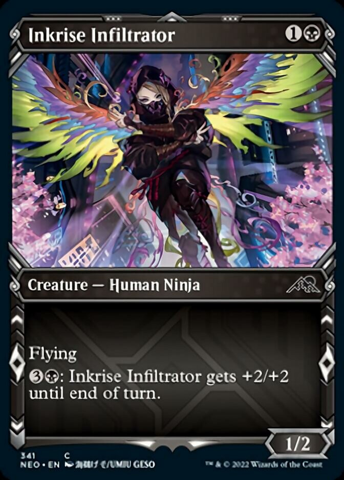 Inkrise Infiltrator (Showcase Ninja) [Kamigawa: Neon Dynasty] Magic: The Gathering