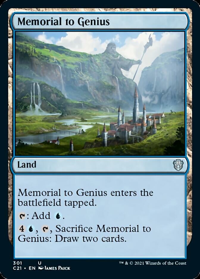 Memorial to Genius [Commander 2021] Magic: The Gathering