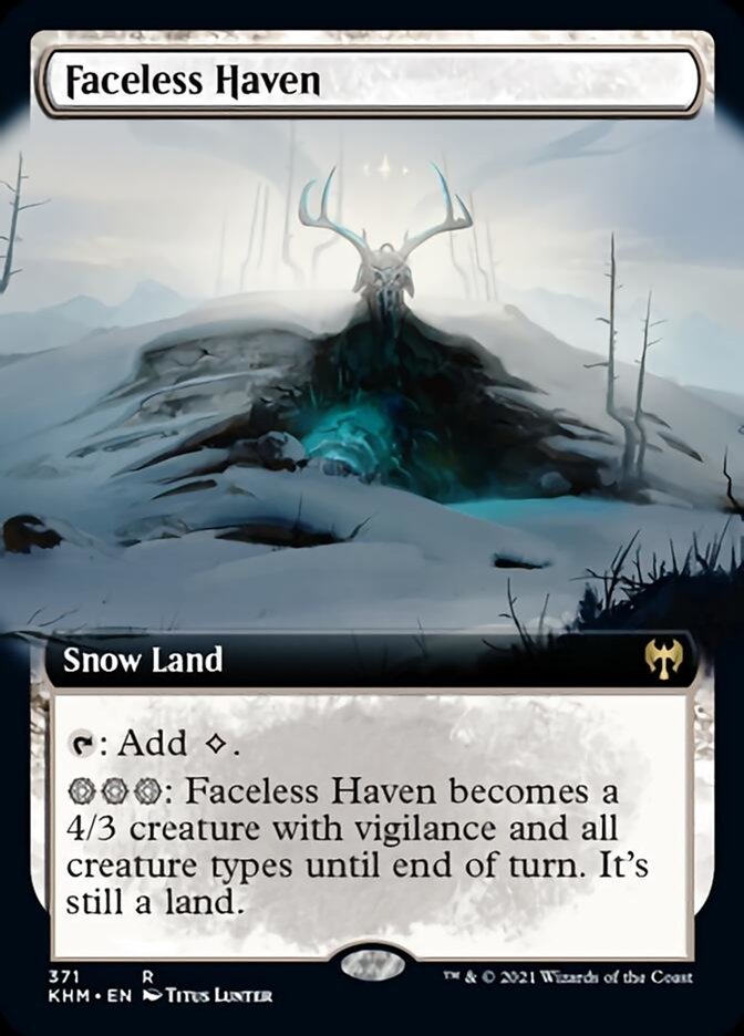 Faceless Haven (Extended Art) [Kaldheim] Magic: The Gathering