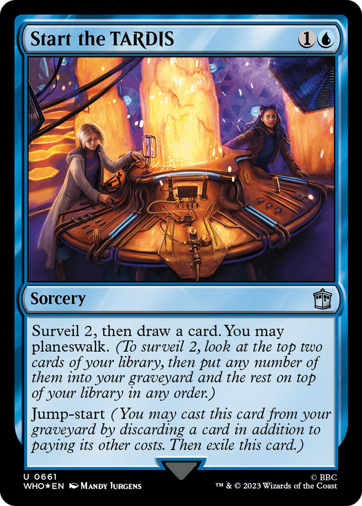 Start the TARDIS (Surge Foil) [Doctor Who] Magic: The Gathering