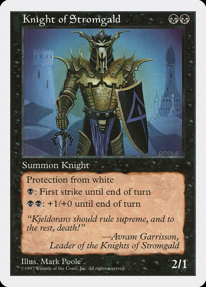 Knight of Stromgald [Fifth Edition] Magic: The Gathering