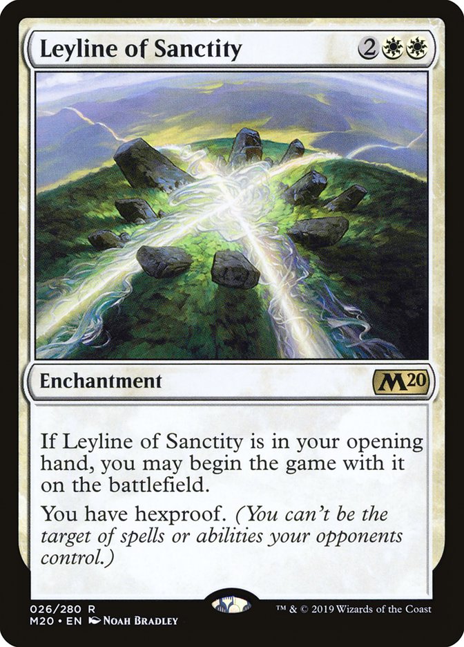 Leyline of Sanctity [Core Set 2020] Magic: The Gathering