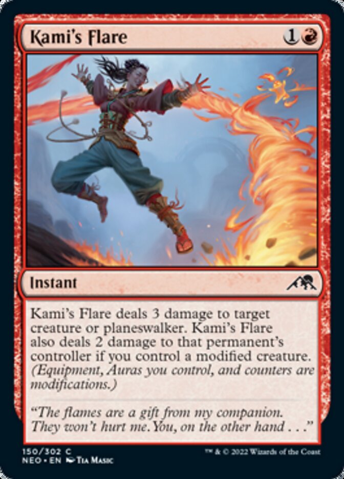 Kami's Flare [Kamigawa: Neon Dynasty] Magic: The Gathering