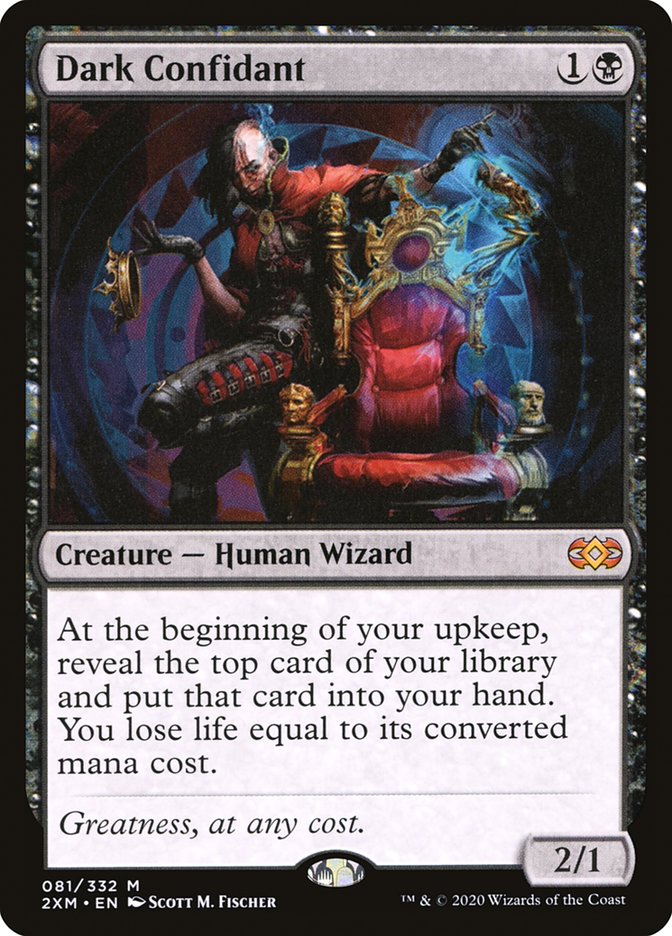 Dark Confidant [Double Masters] Magic: The Gathering