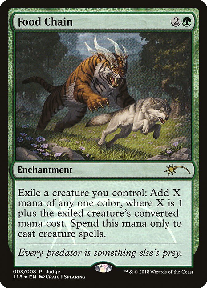 Food Chain [Judge Gift Cards 2018] Magic: The Gathering