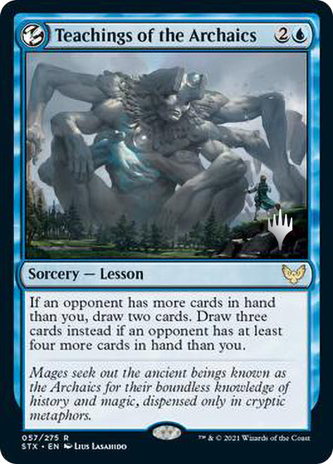 Teachings of the Archaics (Promo Pack) [Strixhaven: School of Mages Promos] Magic: The Gathering